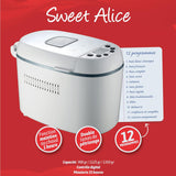 Machine à pain 1.35kg 800w avec minuterie digitale et 12 programmes - Livraison offerte