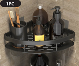 Étagère d’angle murale en alliage aluminium sans perçage - Livraison offerte