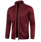 Gilet cardigan chaud à col montant pour homme - Livraison offerte
