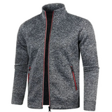 Gilet cardigan chaud à col montant pour homme - Livraison offerte