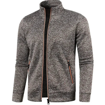 Gilet cardigan chaud à col montant pour homme - Livraison offerte