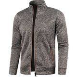 Gilet cardigan chaud à col montant pour homme - Livraison offerte