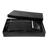 Coffret cadeau Leonardo Verrelli en cuir : 1 pochette de sac à main + 1 porte-cartes - Livraison offerte