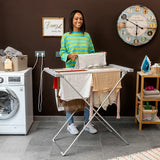 Etendoir à linge électrique pliable 120W - Livraison offerte