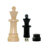 Clé USB en bois en forme de Roi d'échecs - Livraison offerte