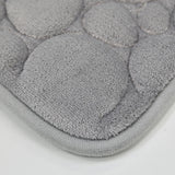 Lot de 3 pièces de salle de bain (1 tapis de douche + 1 tapis de toilette + 1 dessus d’abattant de toilette) - livraison offerte
