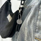 Porte-clés avec jeton de chariot universel en acier inoxydable - Livraison offerte