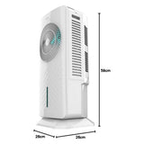 Rafraîchisseur d’Air silencieux 60W 3,5 L avec télécommande - 3 vitesses - Livraison offerte